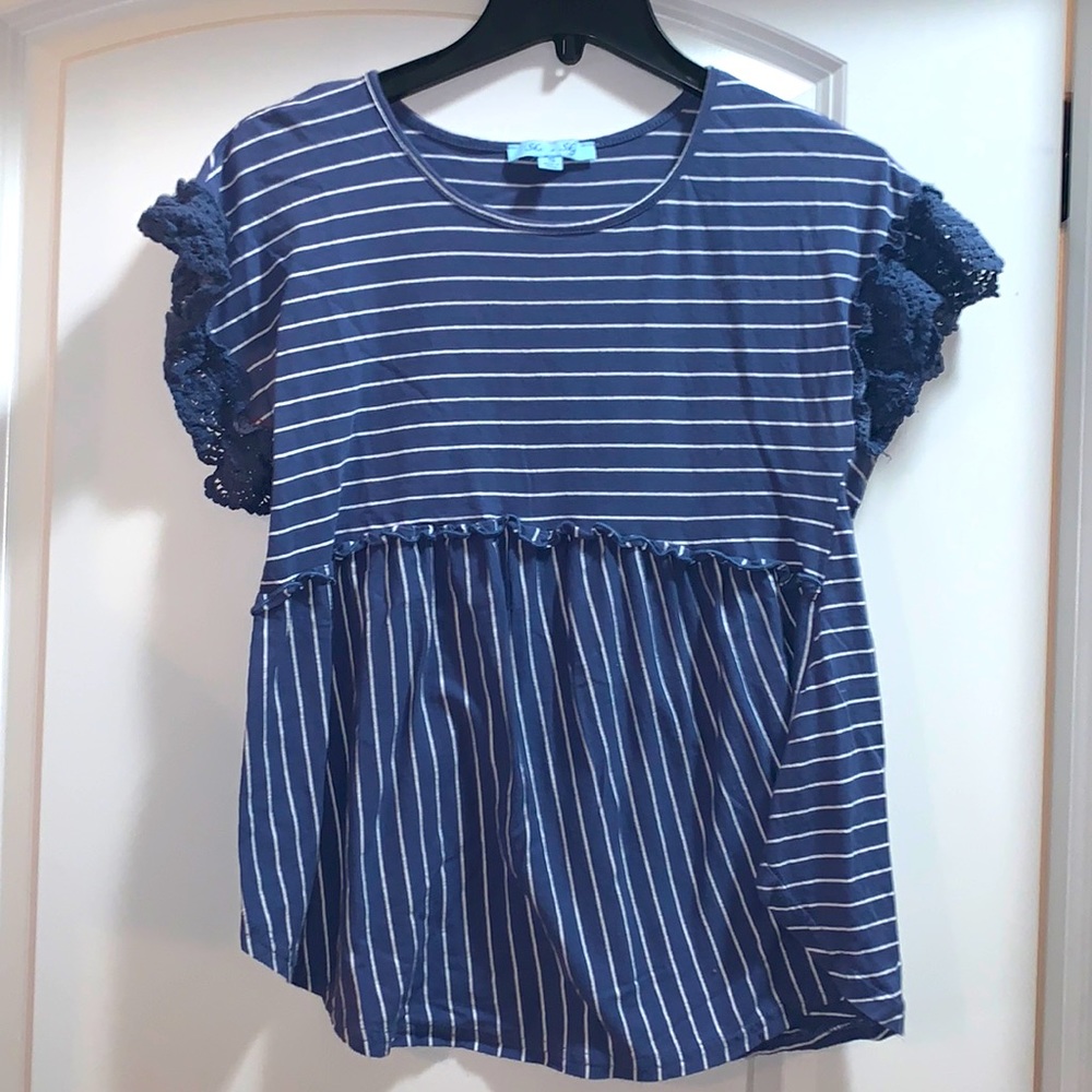 She + Sky Babydoll Blouse